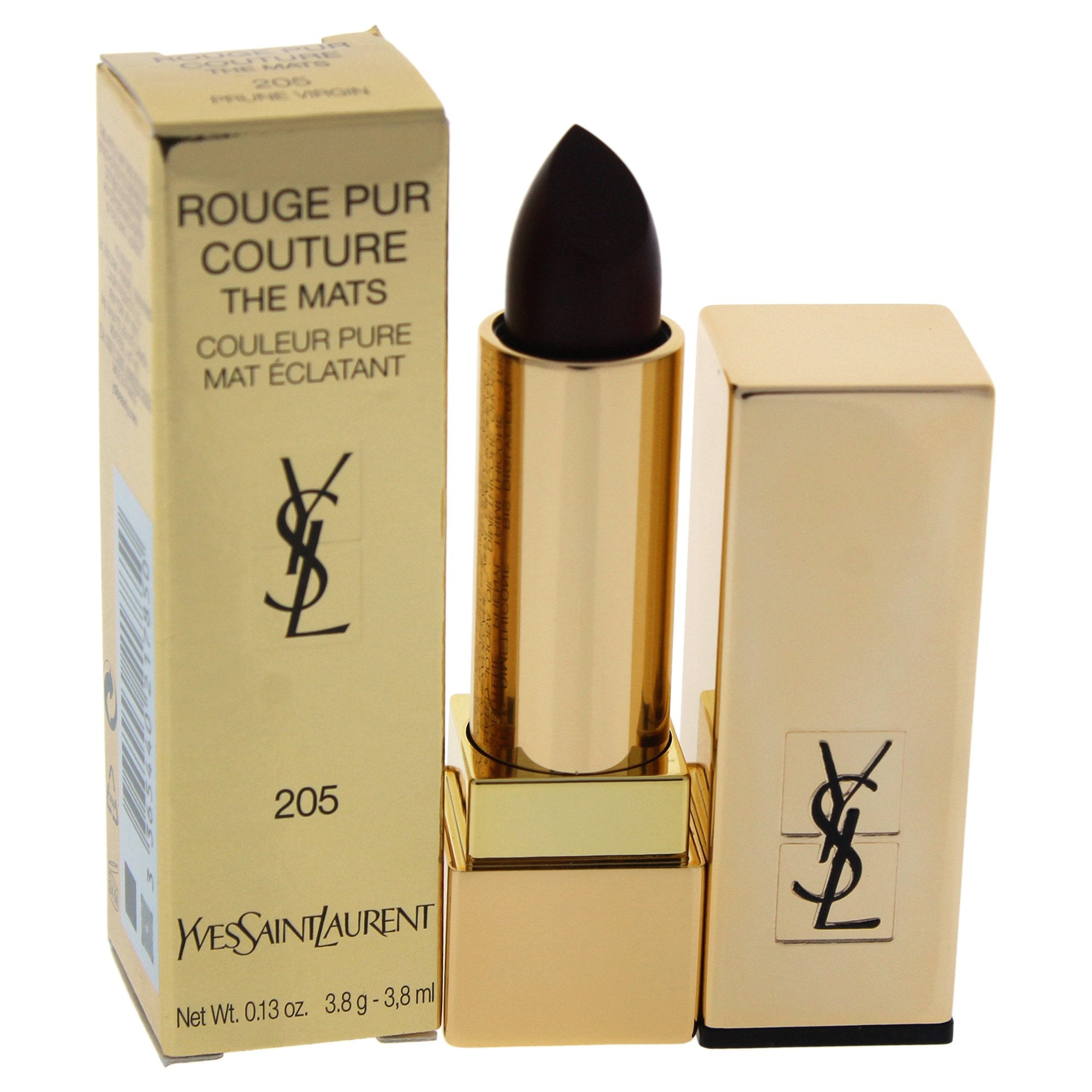 Yves Saint Laurent Rouge Pur Couture The Mats - # 205 Prune Virgin By Yves Saint Laurent for Women - 0.13 Oz Lipstick, 0.13 Oz