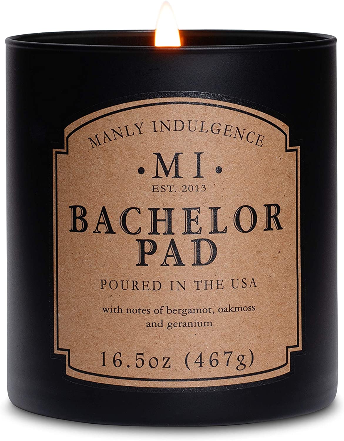 Manly Indulgence Sea Salt & Ginger Scented Jar Candle, 15 Oz, White