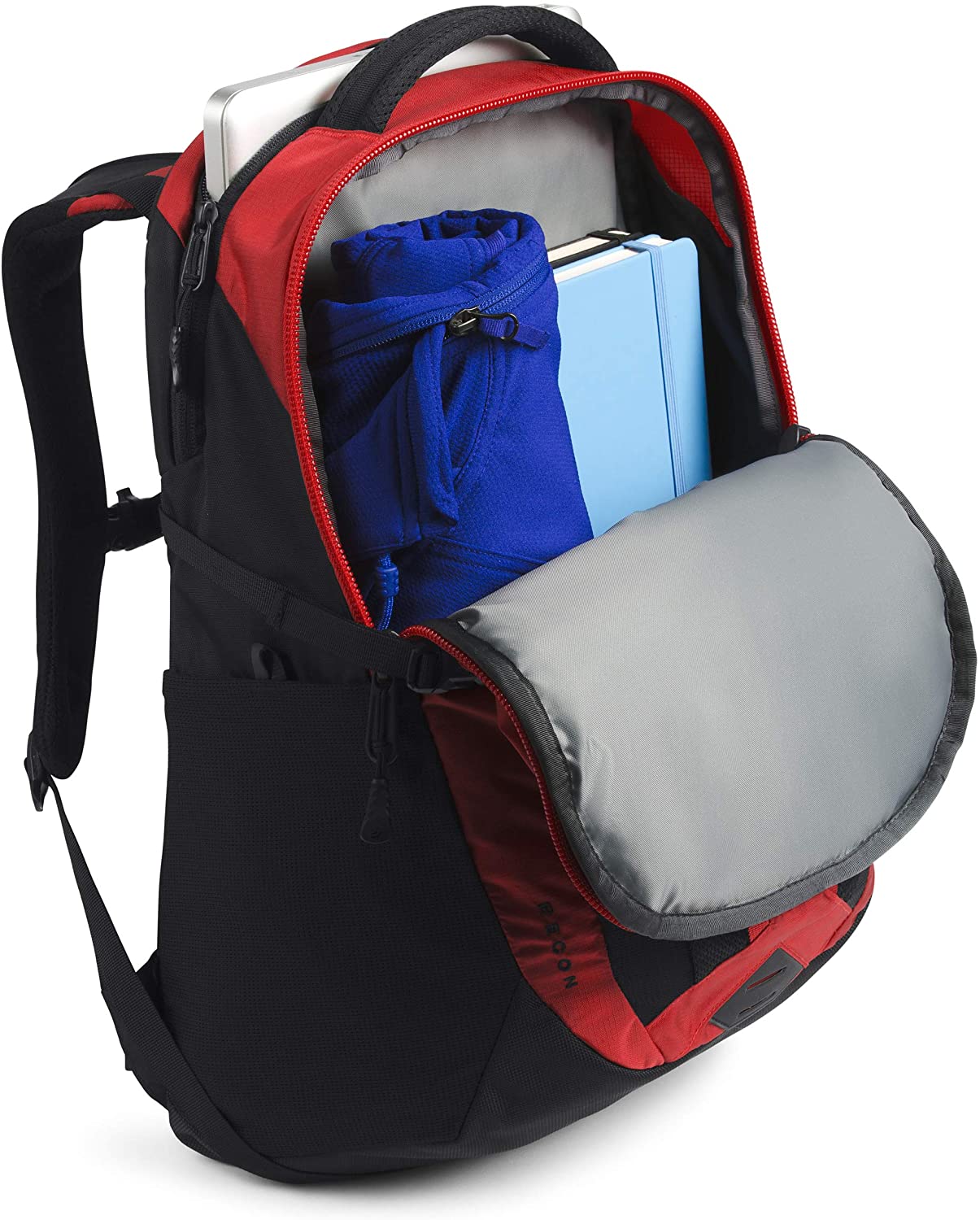 The North Face Women's Recon Backpack, TNF Black Heather/Silver Reflective, One Size
