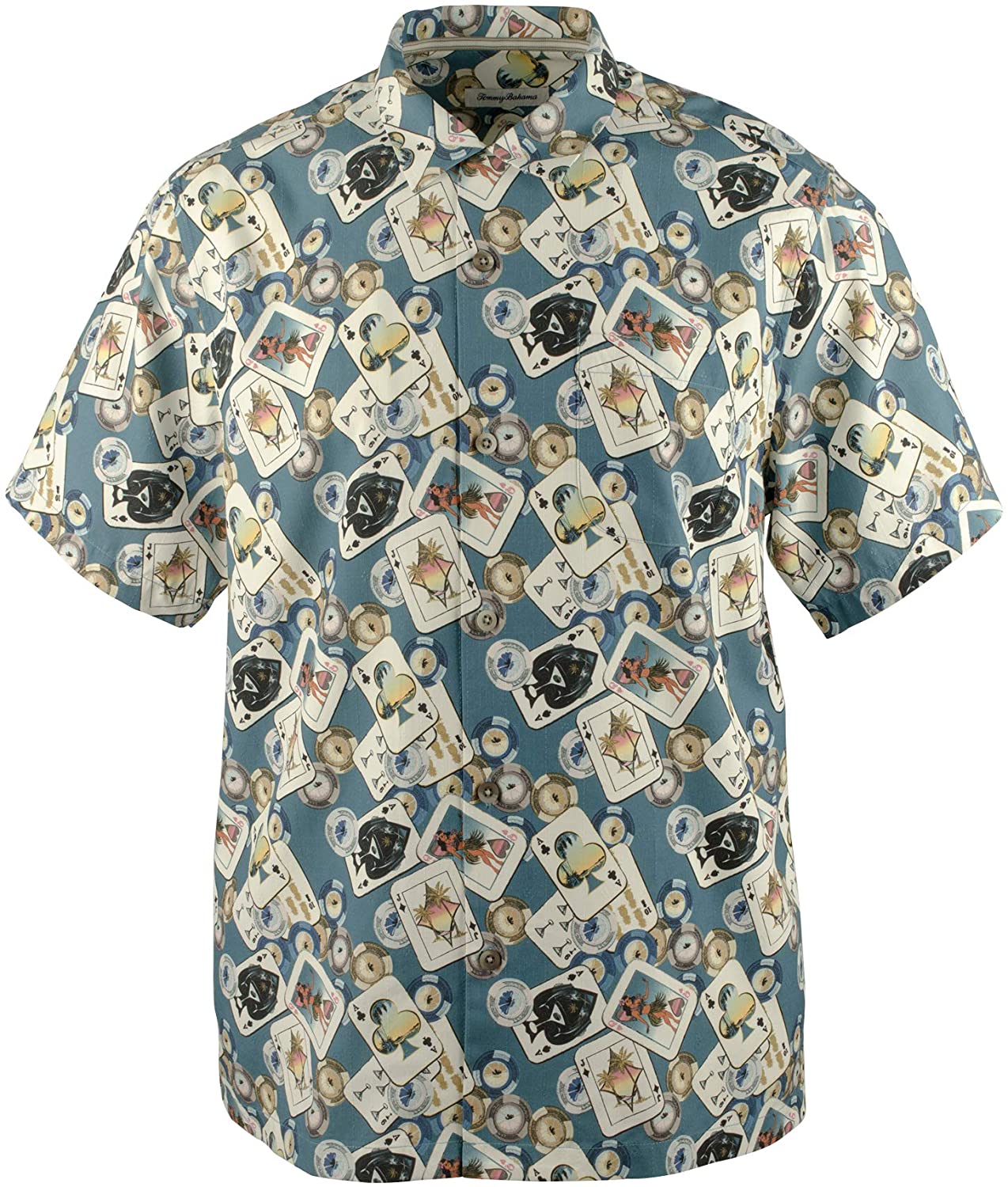 Tommy Bahama Stack The Deck Silk Camp Shirt