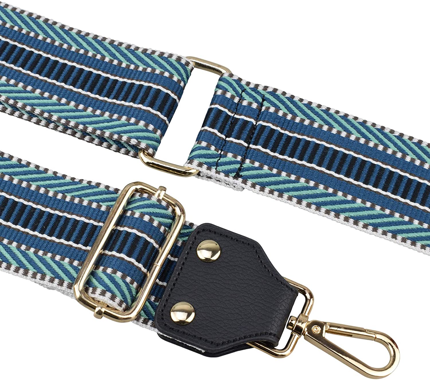 Bag/Purse Strap Replacement Crossbody Shoulder For Women Adjustable Jacquard Woven Cotton Guitar Strap Banjo Strap Style