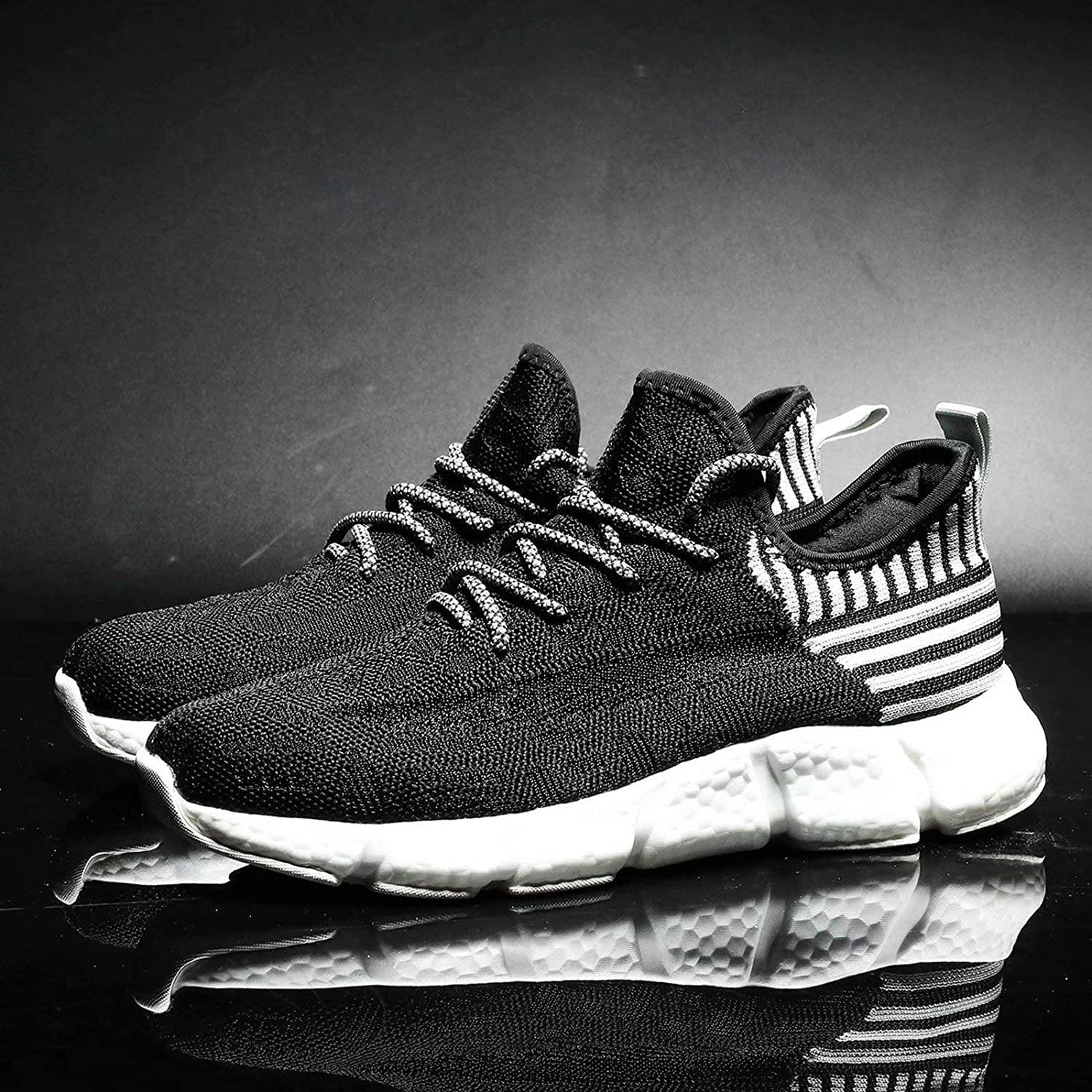 KEEZMZ Men's Running Shoes Fashion Breathable Sneakers Mesh Soft Sole Casual Athletic Lightweight