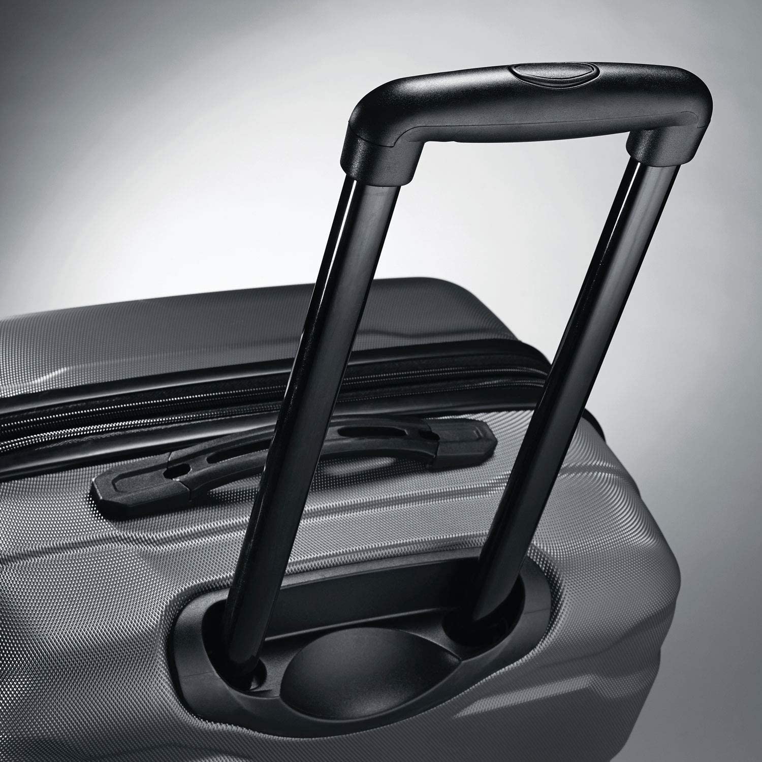 Samsonite Omni PC Hardside Expandable Luggage with Spinner Wheels, Black, Carry-On 20-Inch