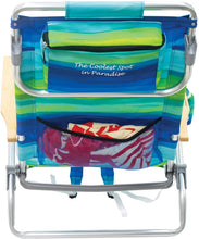
                        
                          Load image into Gallery viewer, Tommy Bahama 5-Position Classic Lay Flat Folding Backpack Beach Chair
                        
                      