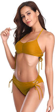 
                        
                          画像をギャラリービューアに読み込む, SHEKINI Women's Floral Printing Cutout Strappy Halter Swimsuits Bikini Suits
                        
                      