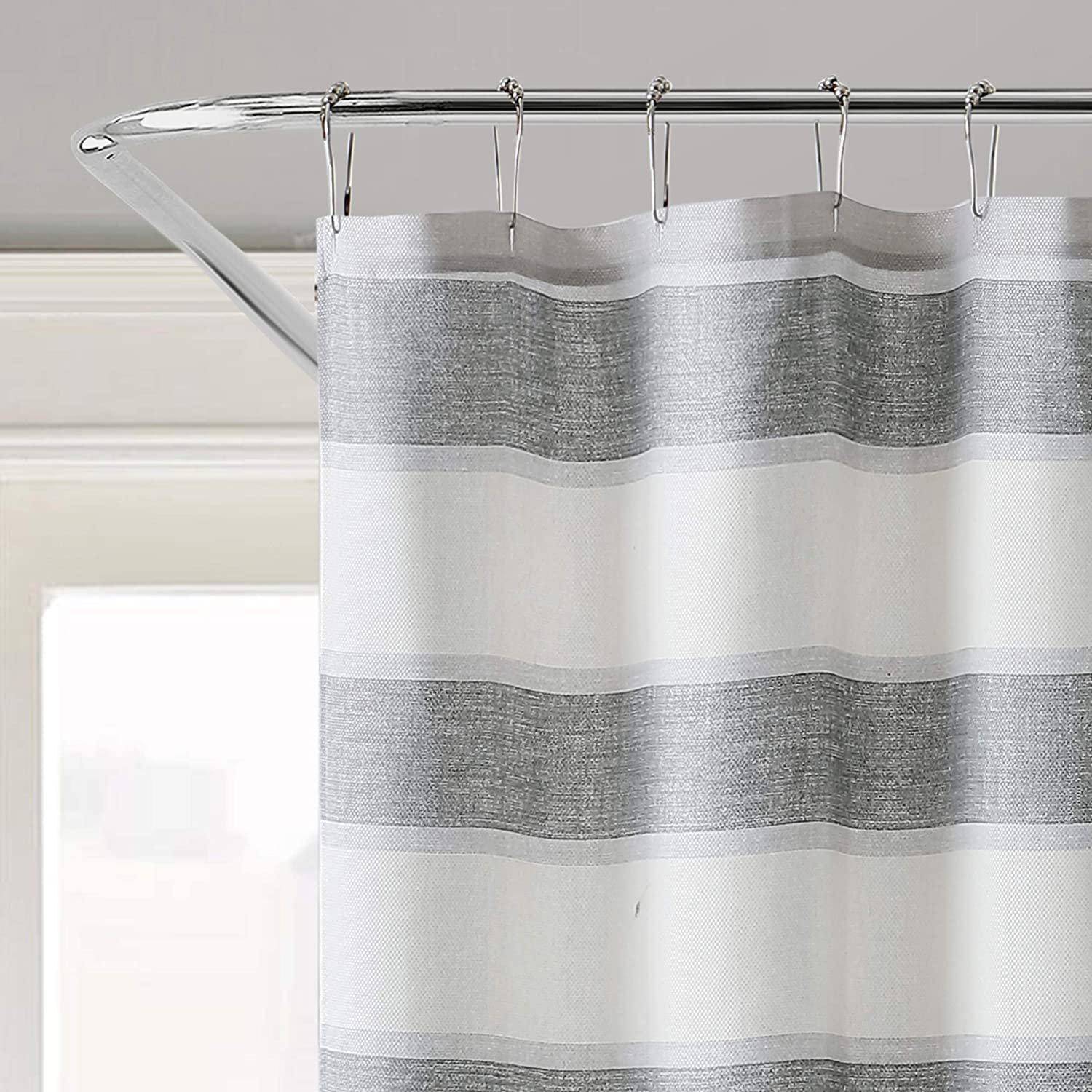 Tommy Bahama | Coastal Stripe Collection Shower Curtain, 72" x 72", Tidal Beige