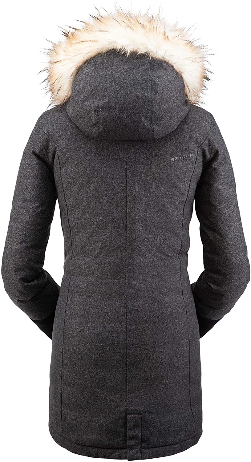 Spyder Women’s Metro Gore-Tex Infinium Down Parka – Ladies Full-Zip Hooded Winter Jacket