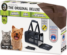 
                        
                          Load image into Gallery viewer, Sherpa Original Deluxe Airline Approved Pet Carrier, Medium, Black
                        
                      