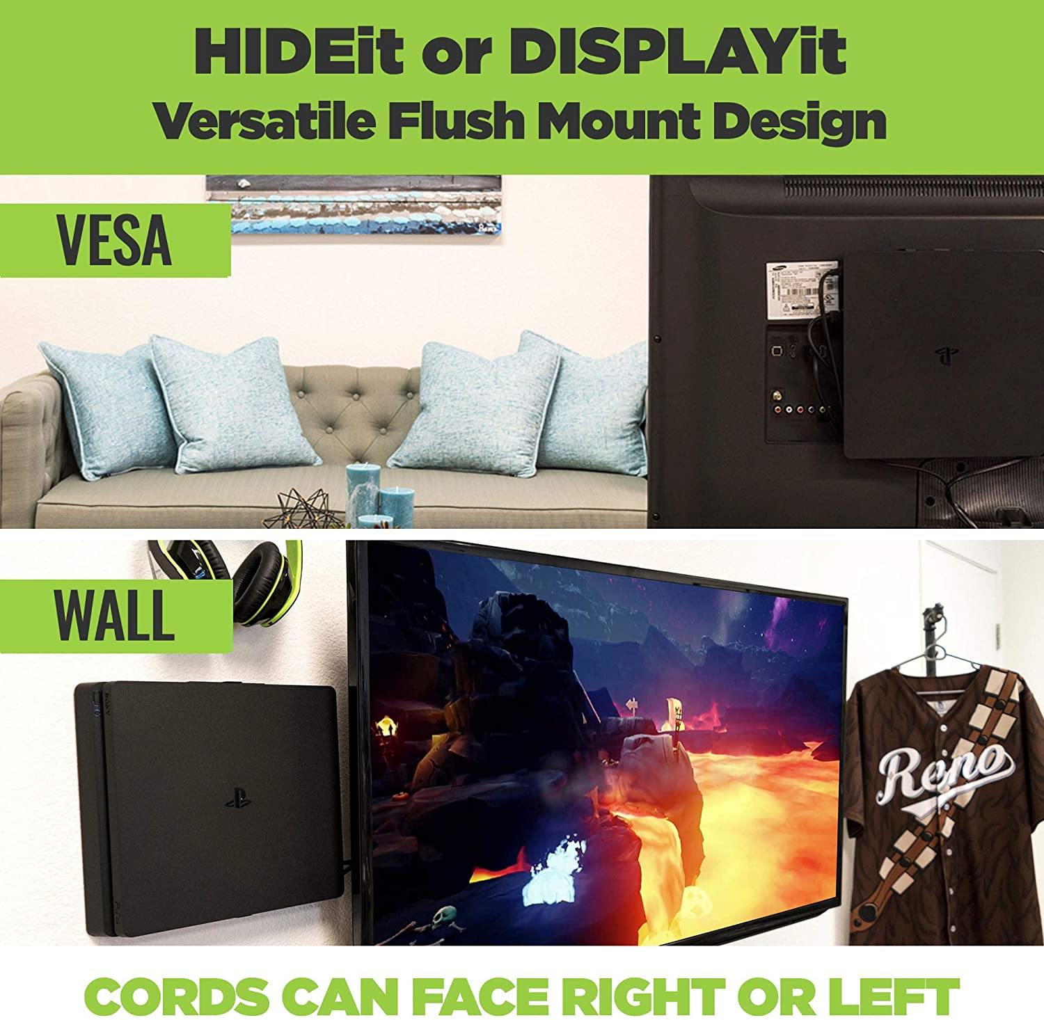 HIDEit 4 Original PS4 Wall Mount and (2) Controller Wall Mounts (PlayStation 4 Original Bundle) - JOY2ESpree