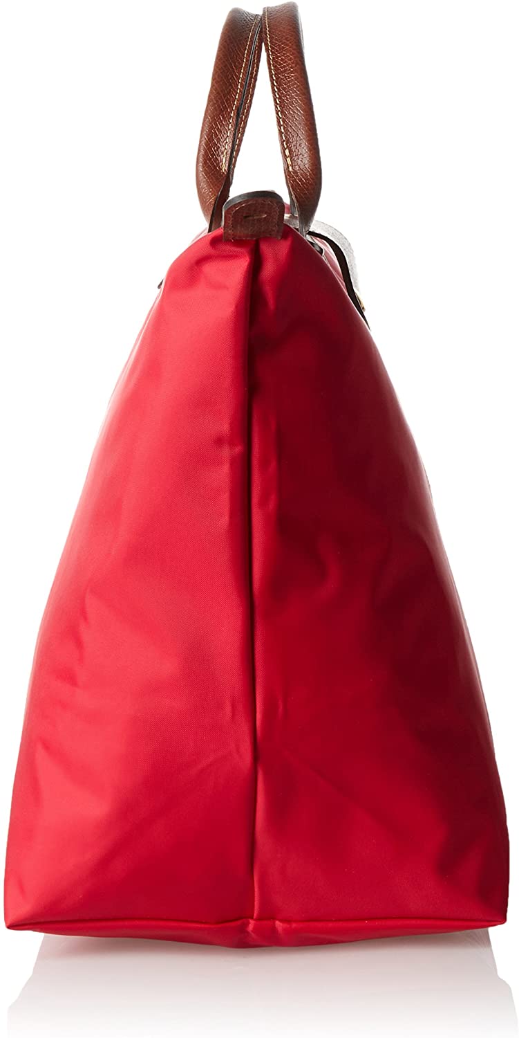 Longchamp Le Pliage Large Travel Bag, Red Garance, 17.75" x 13.75" x 9"