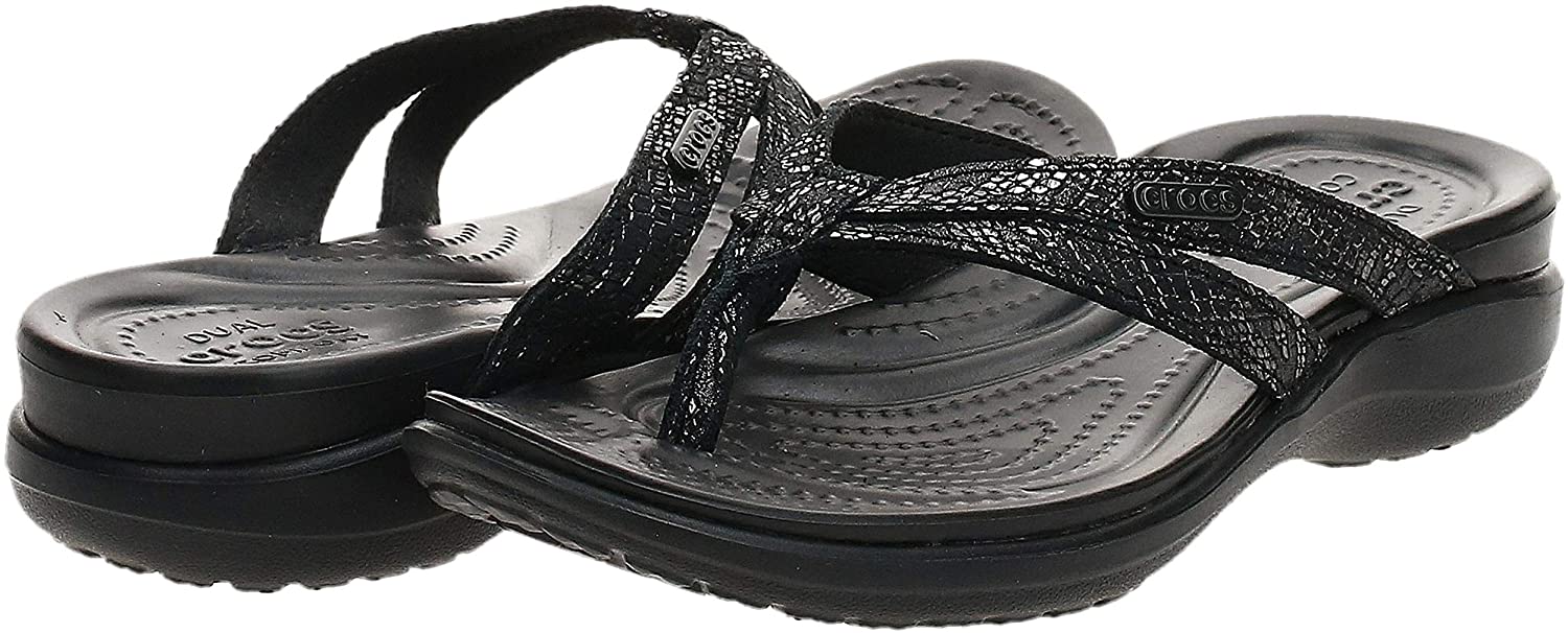 Crocs Women's Capri Strappy Flip Flop | Casual Comfortable Sandals