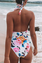 
                        
                          Load image into Gallery viewer, CUPSHE Women's One Piece Swimsuit Halter Plunge Neck Ruched Tummy Control Bathing Suits
                        
                      