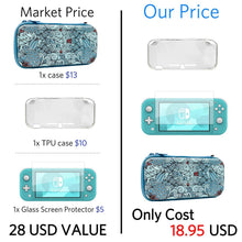 
                        
                          Muat gambar ke penampil Galeri, CoBak Carrying Case for Nintendo Switch Lite - with 1 Screen Protector, 1 Grip Case and 4 Thumb Grip Caps. - JOY2ESpree
                        
                      