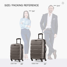 
                        
                          Load image into Gallery viewer, Samsonite Omni PC Hardside Expandable Luggage with Spinner Wheels, Black, Carry-On 20-Inch
                        
                      
