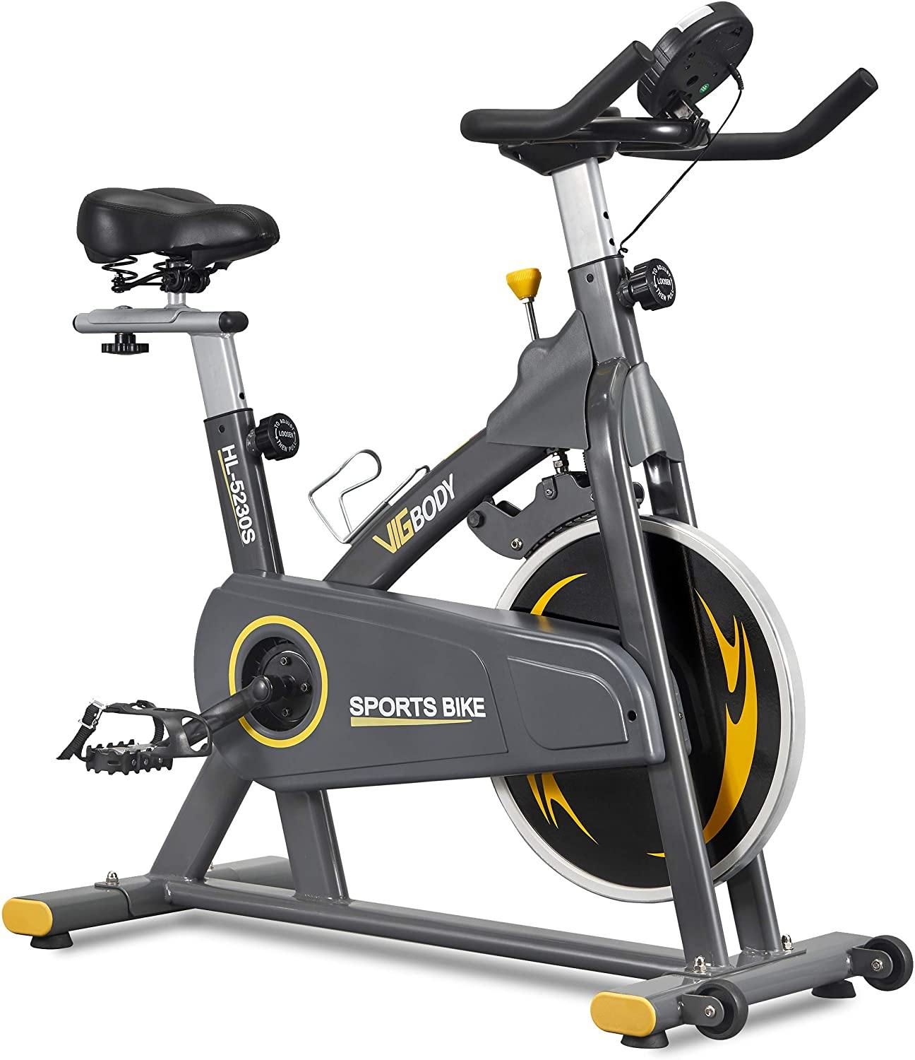 VIGBODY Exercise Bike Indoor Cycling Bike Adjustable Stationary Bicycle - JOY2ESpree