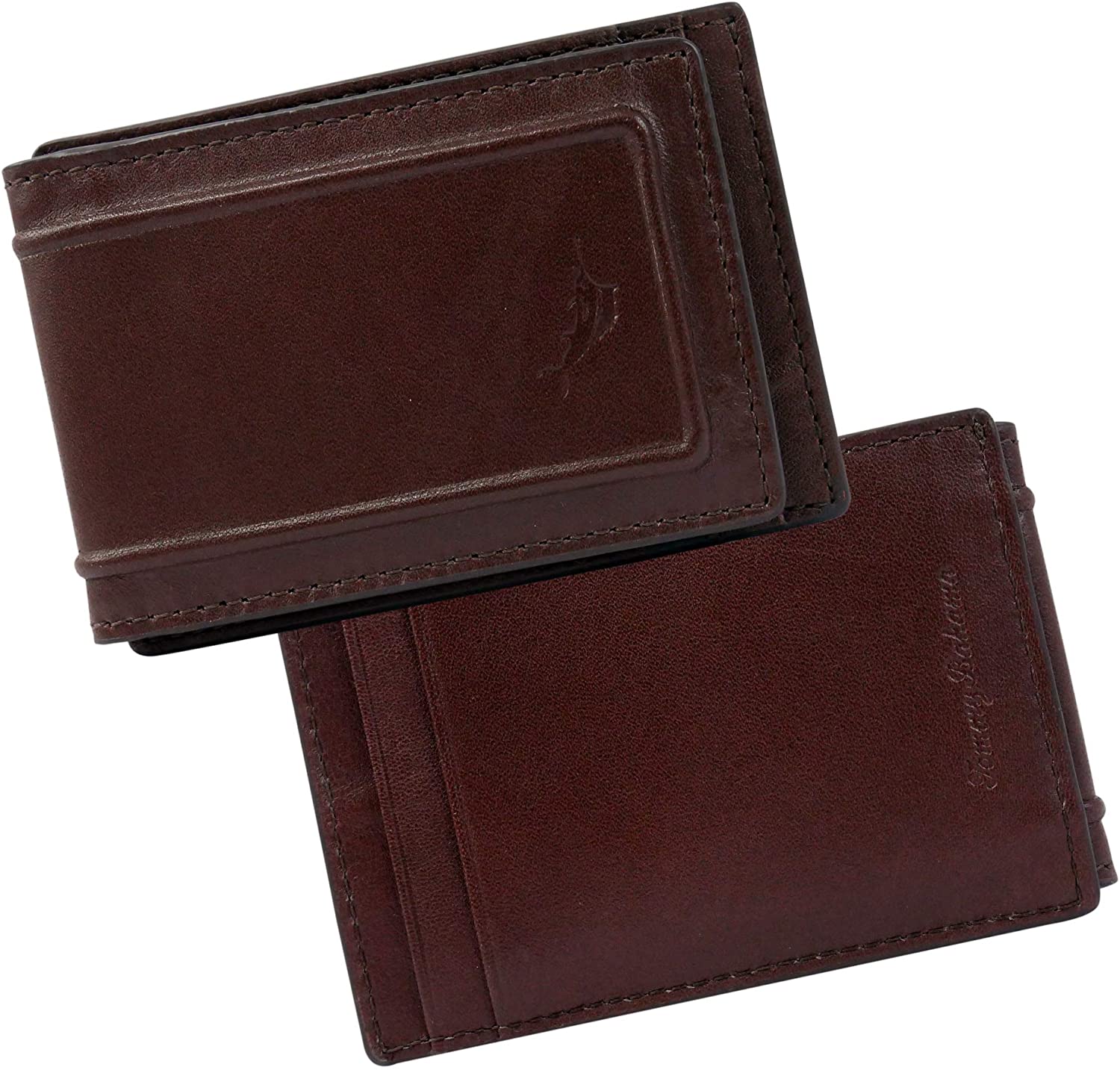 Tommy Bahama Men's 100% Leather Slim Card Case Carrier Wallet