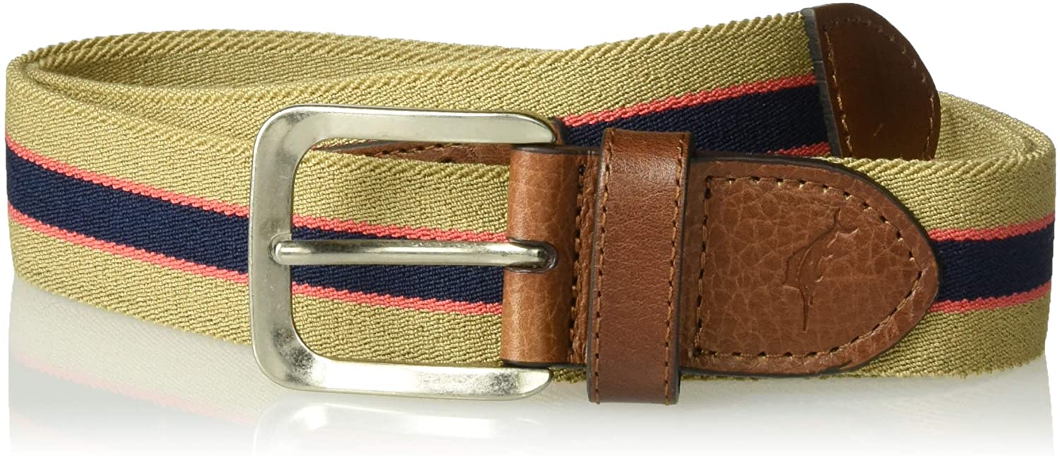 Tommy Bahama Men's Two-Tone Stretch Braided Web Belt