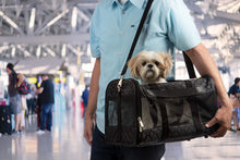 
                        
                          Load image into Gallery viewer, Sherpa Original Deluxe Airline Approved Pet Carrier, Medium, Black
                        
                      