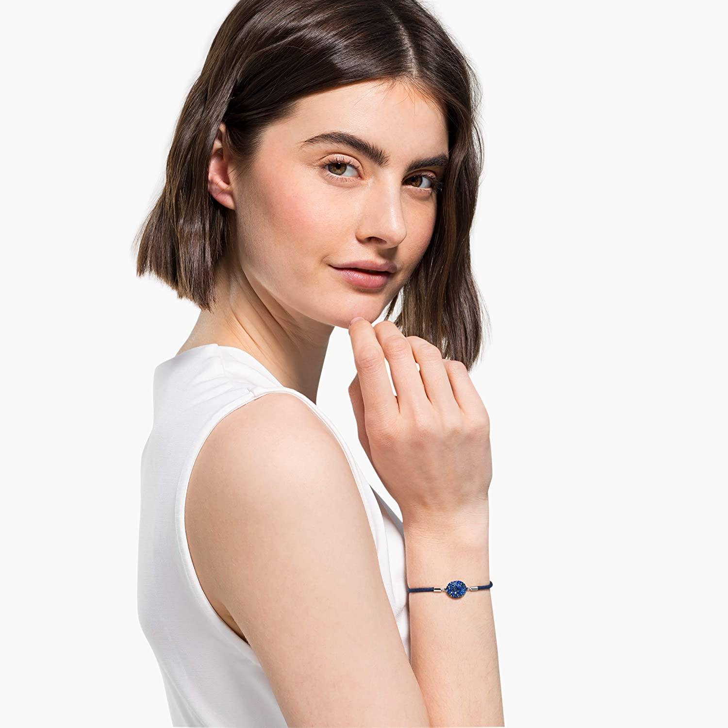 SWAROVSKI Women's Power Collection Elements Black Cord Band Crystal Bracelet Collection - JOY2ESpree