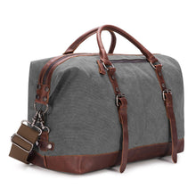 
                        
                          गैलरी व्यूवर में इमेज लोड करें, BAOSHA Canvas PU Leather Travel Tote Duffel Bag Carry on Bag Weekender Overnight Bag - JOY2ESpree
                        
                      