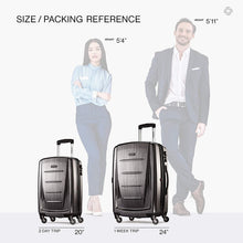
                        
                          Cargar imagen en el visor de la galería, Samsonite Winfield 2 Hardside Expandable Luggage with Spinner Wheels, Charcoal, Checked-Large 28-Inch
                        
                      