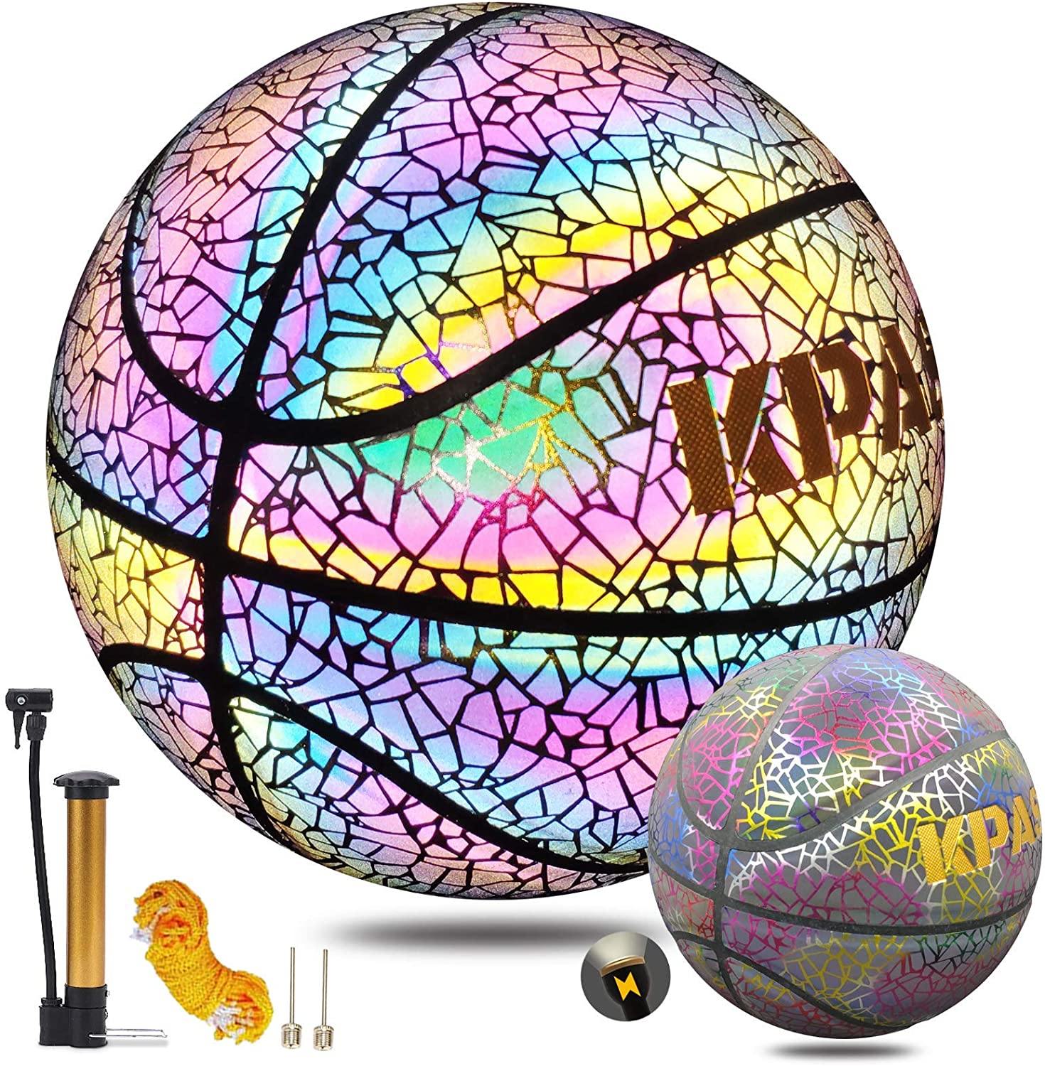 KPASON Basketball Holographic Glow in The Dark Basketball - JOY2ESpree