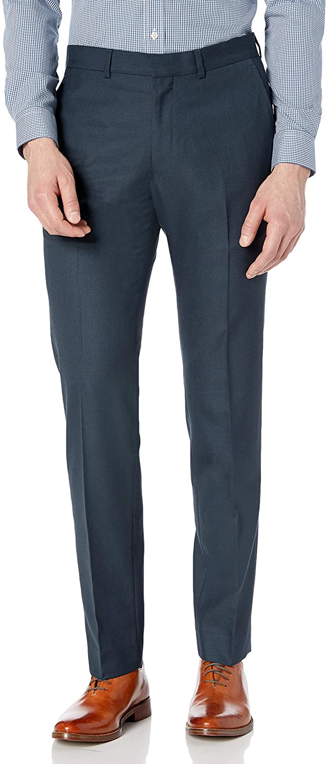 Unlisted by Kenneth Cole Men's 2 Button Slim Fit Suit with Hemmed Pant