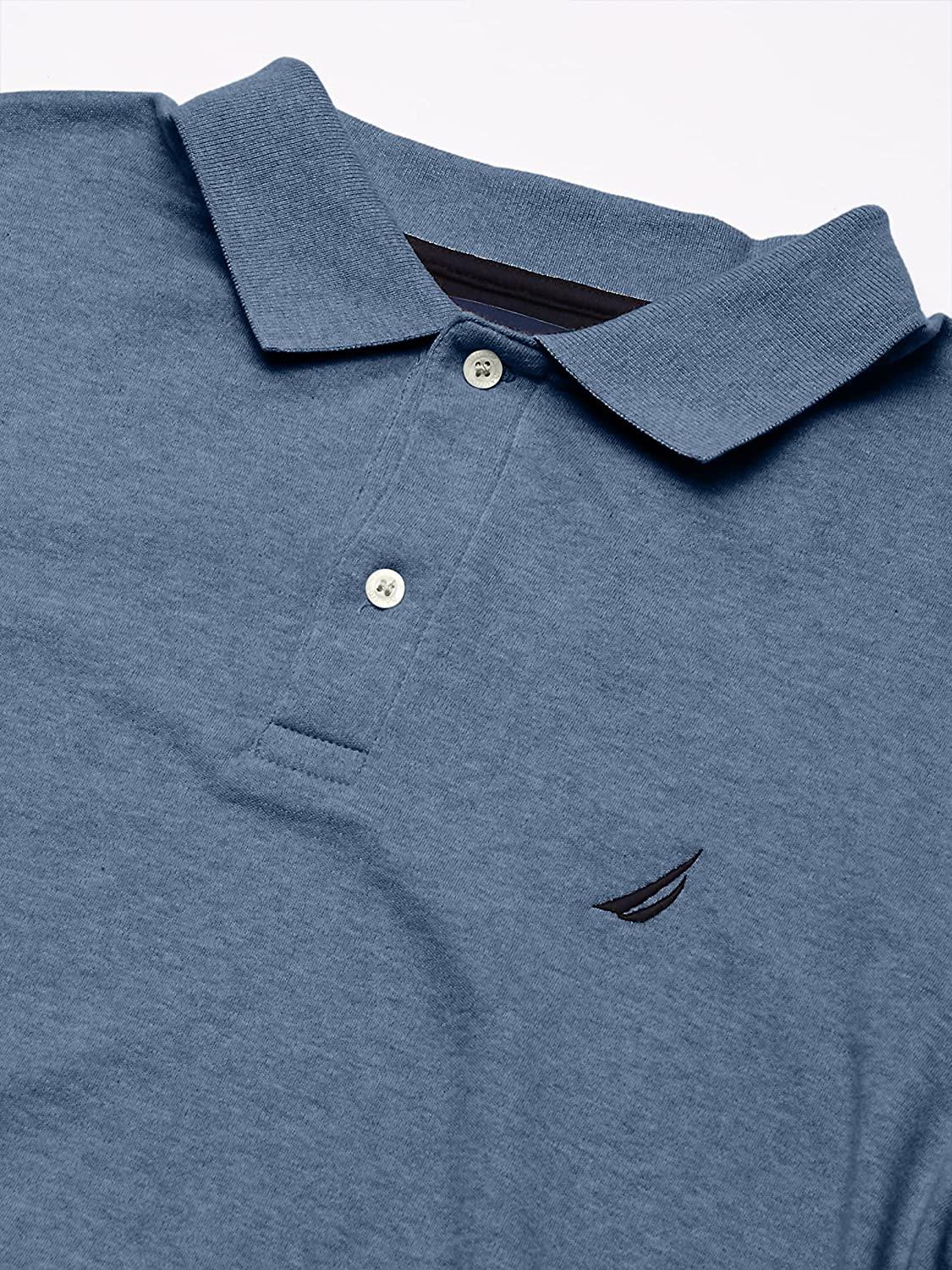 Nautica Men's Classic Fit Short Sleeve Solid Soft Cotton Polo Shirt - JOY2ESpree