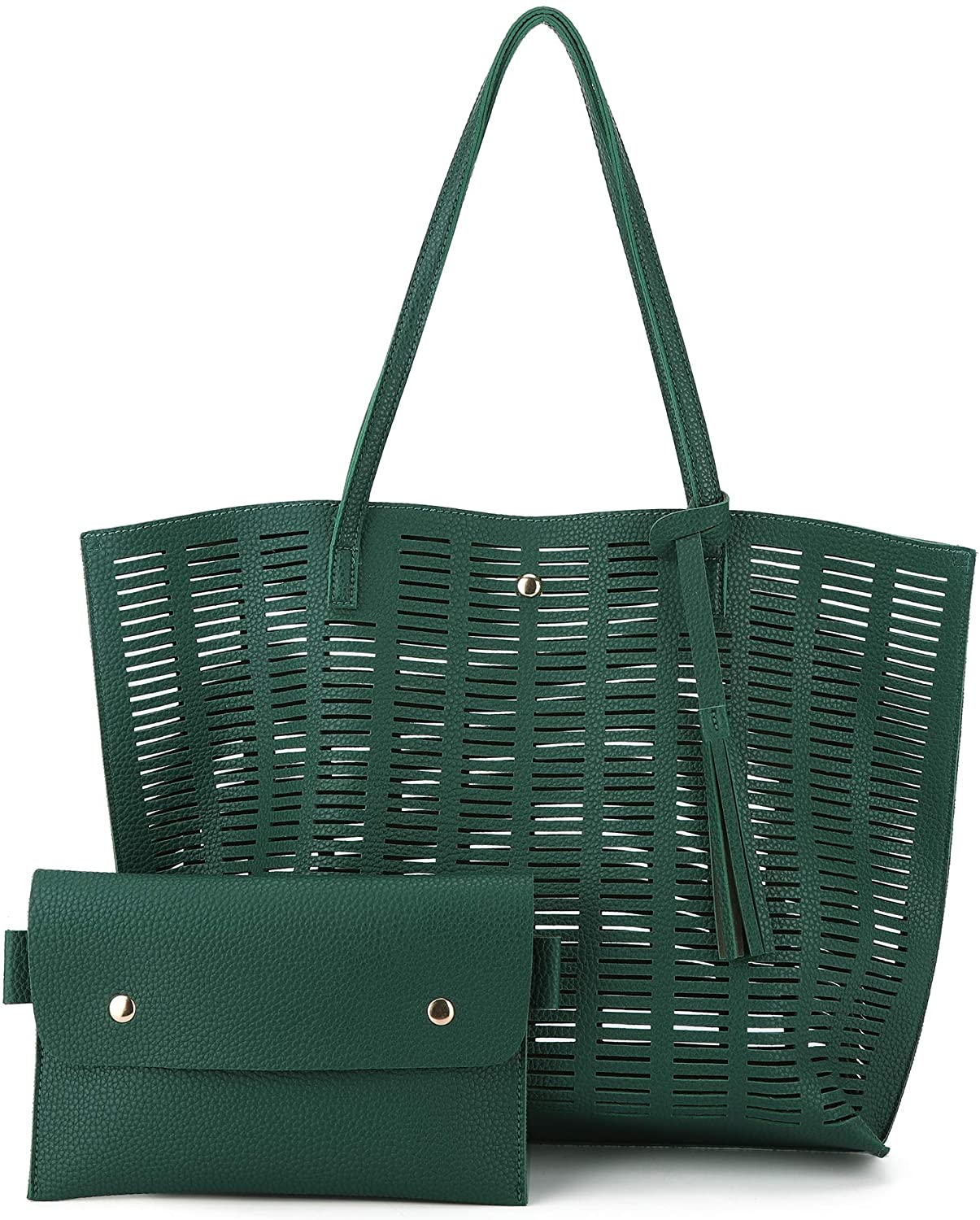 K.EYRE Women's Soft Faux Leather Tote Bag Purse Handbags Wallet Tote Shoulder Bag Purse Large Capacity