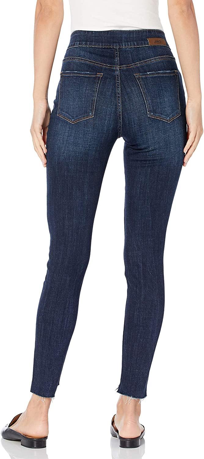 Jag Jeans Women's Maya Skinny Pull on Ankle with Stepped Hem Jean