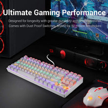 
                        
                          Muat gambar ke penampil Galeri, Redragon K552 Mechanical Gaming Keyboard RGB LED Rainbow Backlit Wired Keyboard with Red Switches for Windows Gaming PC (87 Keys, Black) - JOY2ESpree
                        
                      