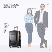 
                        
                          Cargar imagen en el visor de la galería, Samsonite Winfield 2 Hardside Expandable Luggage with Spinner Wheels, Charcoal, Checked-Large 28-Inch
                        
                      