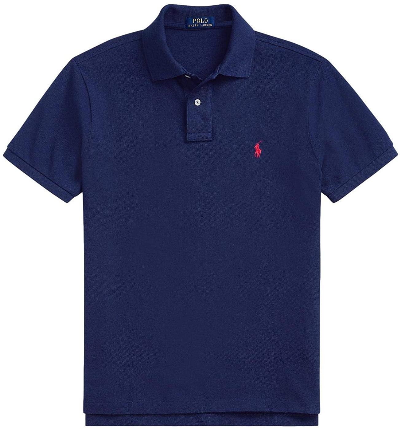 Polo RL Men's Custom Slim Fit Mesh Pony Shirt