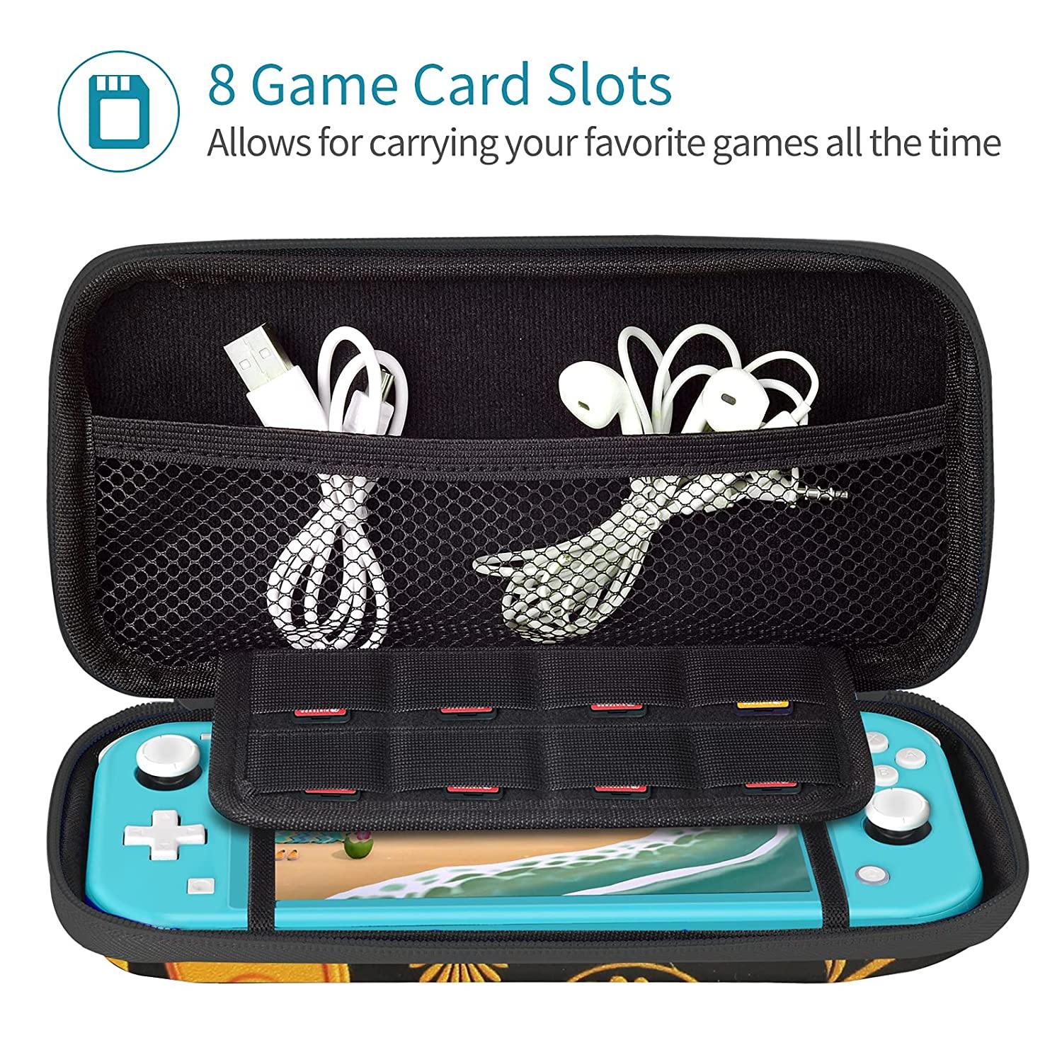 CoBak Carrying Case for Nintendo Switch Lite - with 1 Screen Protector, 1 Grip Case and 4 Thumb Grip Caps. - JOY2ESpree
