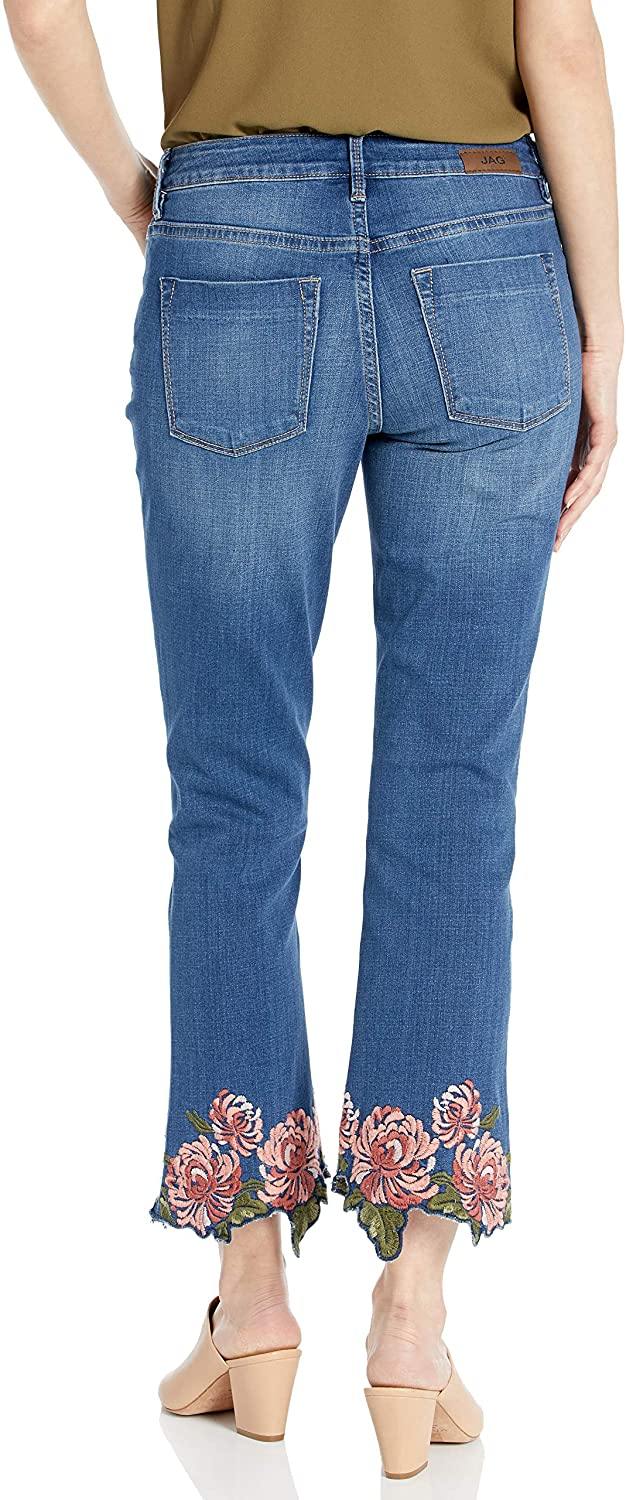 Jag Jeans Women's Ellis Cropped Boot Jean W/Embroidery