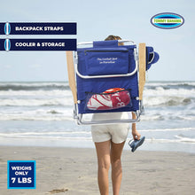 
                        
                          Load image into Gallery viewer, Tommy Bahama 5-Position Classic Lay Flat Folding Backpack Beach Chair
                        
                      