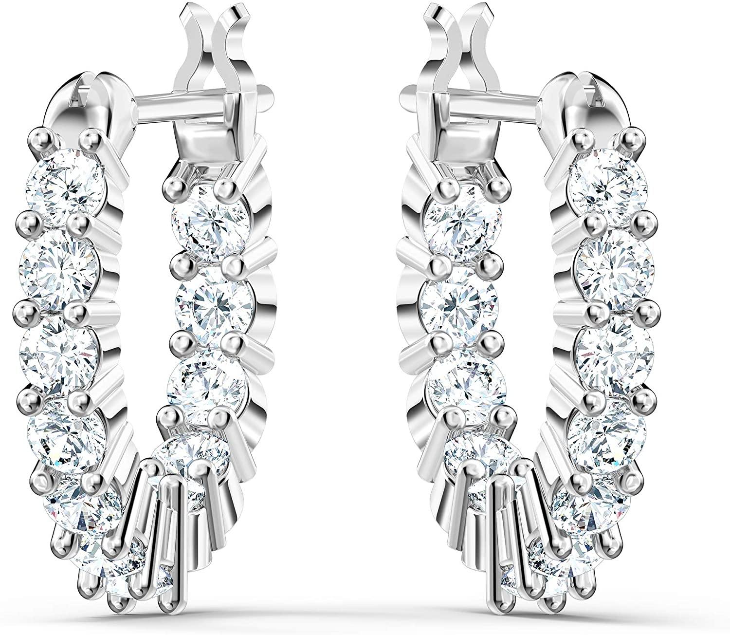 SWAROVSKI Women's Vittore Earring Jewelry Collection, Gold Tone Crystals, Clear Crystals - JOY2ESpree