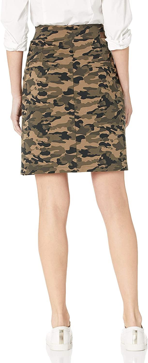 Jag Jeans Women's Ashley Pull on Ponte Camo Skort