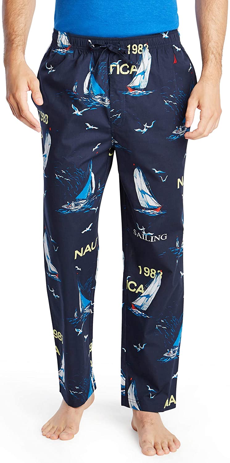 Nautica Men's Soft Woven 100% Cotton Elastic Waistband Sleep Pajama Pant - JOY2ESpree