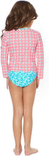 
                        
                          將圖片載入圖庫檢視器 Tommy Bahama Girls' Long Sleeve 2-Piece Rashguard Swimsuit Bathing Suit
                        
                      