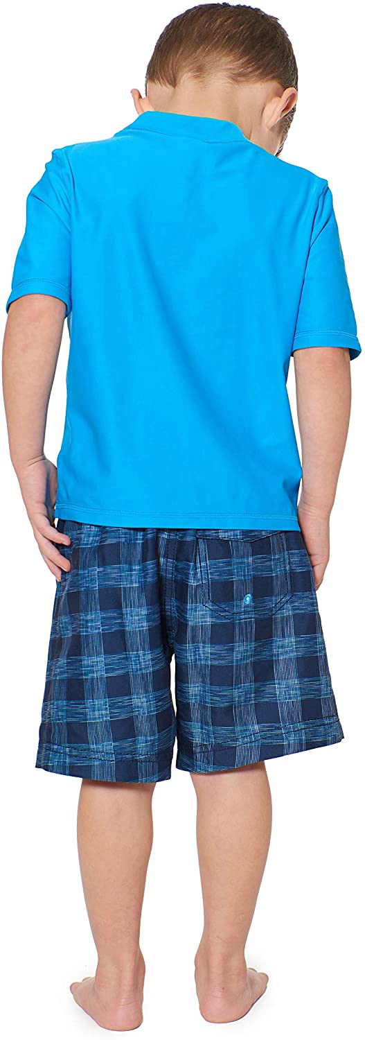 Tommy Bahama Boys' Rashguard and Trunks Swimsuit Set