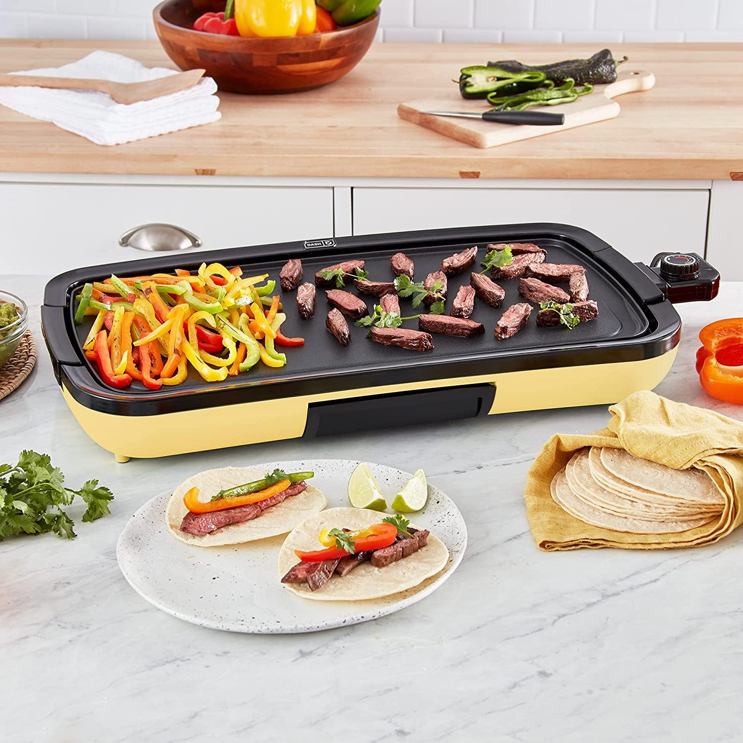 DASH DEG200GBRD01 Everyday Nonstick Electric Griddle for Pancakes, Burgers, Quesadillas, Eggs & other on the go Breakfast - JOY2ESpree
