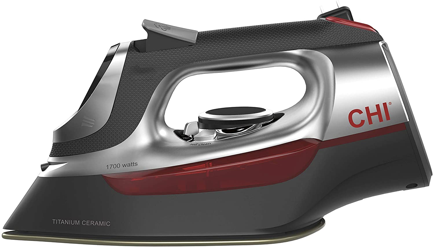 CHI Steam Iron for Clothes with Titanium Infused Ceramic Soleplate, 1700 Watts