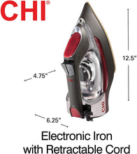 
                        
                          Muat gambar ke penampil Galeri, CHI Steam Iron for Clothes with Titanium Infused Ceramic Soleplate, 1700 Watts
                        
                      