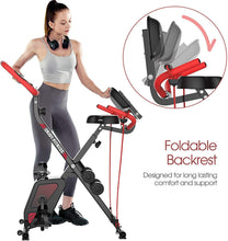 
                        
                          將圖片載入圖庫檢視器 pooboo Folding Exercise Bike Indoor Cycling Bike Magnetic Upright Bike Stationary Bike - JOY2ESpree
                        
                      