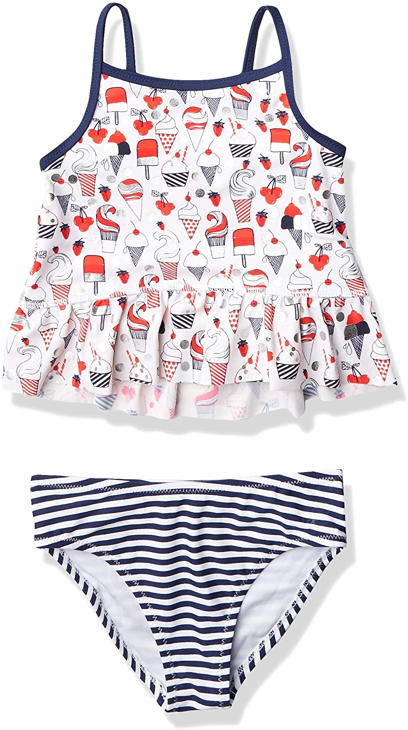 Tommy Bahama Girls' Two-Piece Bikini Swimsuit Bathing Suit