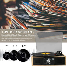 
                        
                          画像をギャラリービューアに読み込む, Bluetooth Record Player 3 Speed Craftmanship Turntable with Built-in Premium Speakers Support USB Playback/Recording (Black)… - JOY2ESpree
                        
                      