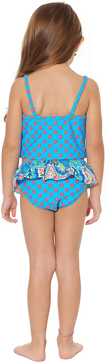 Tommy Bahama Girls' Two-Piece Bikini Swimsuit Bathing Suit