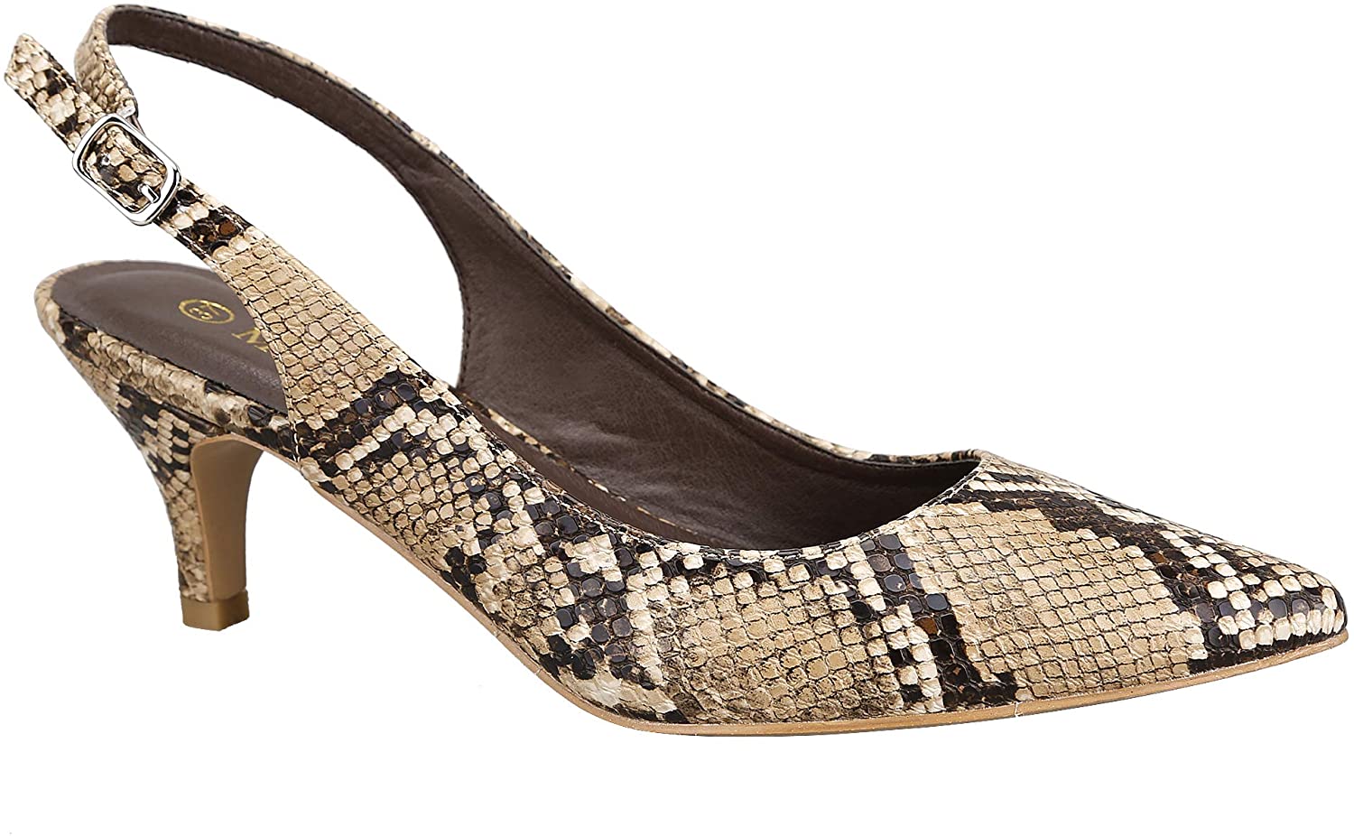 Greatonu Womens Slingback Dress Pump