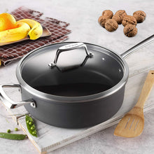 
                        
                          画像をギャラリービューアに読み込む, cooper pan Hard Anodized Nonstick Induction Cookware Set,13-Piece Aluminum Pots and Pans Set with Lids, Dishwasher Safe Oven Safe, Black - JOY2ESpree
                        
                      